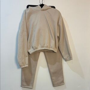 Women’s  Beige Hoodie and Pants Set